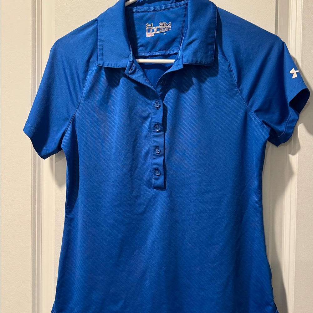 Under Armour Blue Golf Polo